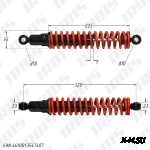 Амортизатор задний (L-320mm,D-10mm,d-10mm) KA-800 (регулир.) KIYOSHI