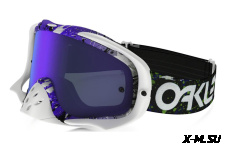 Очки для мотокросса OAKLEY Crowbar Splatter фиолетовые-белые / фиолетовая Iridium  (OO7025-39)