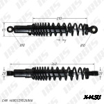 Амортизатор передний (L-340mm,D-10mm,d-10mm) ATV150