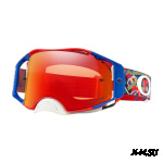 Очки для мотокросса OAKLEY Airbrake Flo красные-синие / красная Prizm MX  (OO7046-72)