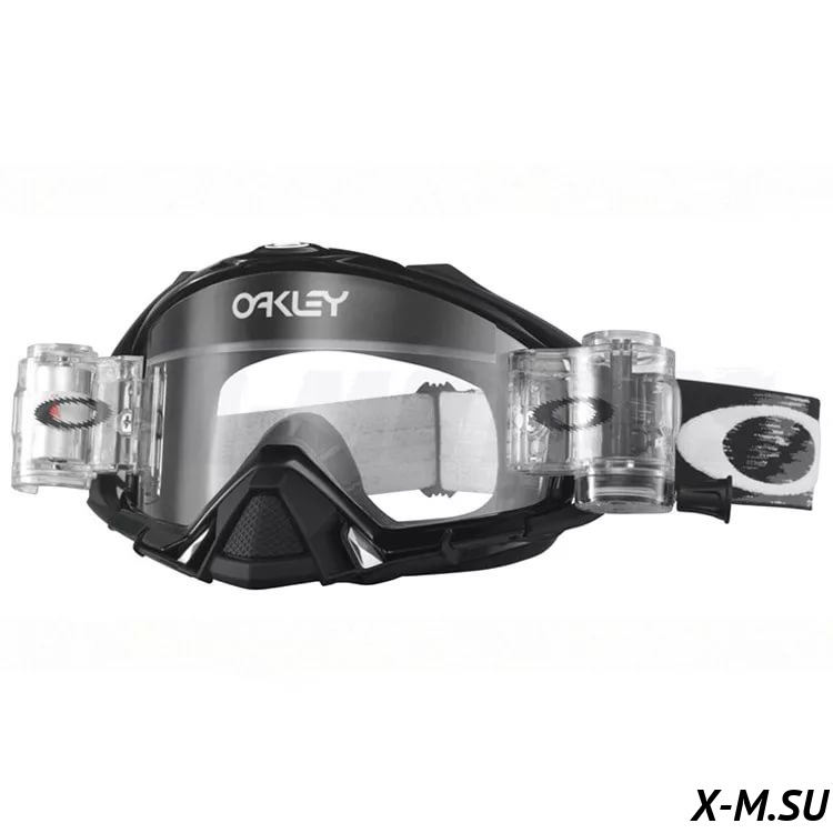 Очки для мотокросса OAKLEY Mayhem Pro (Roll-Off) Solid черные глянцевые / прозрачная (OO7051-37) Очки для мотокросса OAKLEY Mayhem Pro (Roll-Off) Solid черные глянцевые / прозрачная (OO7051-37)