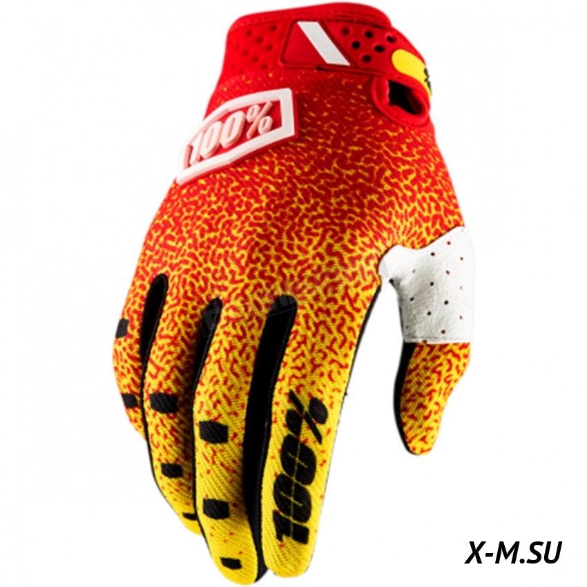 Мотоперчатки 100% Ridefit Glove Red/Yellow Мотоперчатки 100% Ridefit Glove Red/Yellow