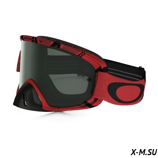 Очки для мотокросса OAKLEY O-Frame 2.0 Intimidator красные-черные / темно-серая (OO7068-07) Очки для мотокросса OAKLEY O-Frame 2.0 Intimidator красные-черные / темно-серая (OO7068-07)