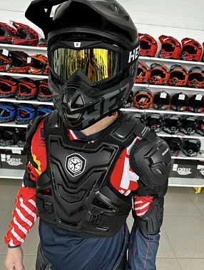 Мотозащита (черепаха с рукавами) ACE BIKER XD4-96 цв. Черный р.XL