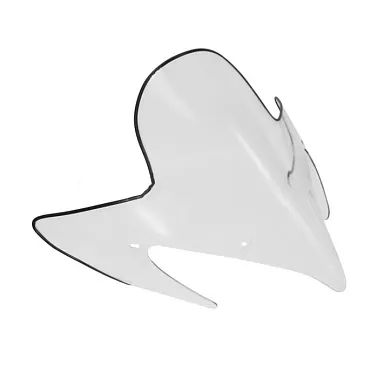 Стекло ветровое для снегохода Yamaha RX-1MTX 2009 увеличенное (высота 53см, толщина 2мм, МПК)